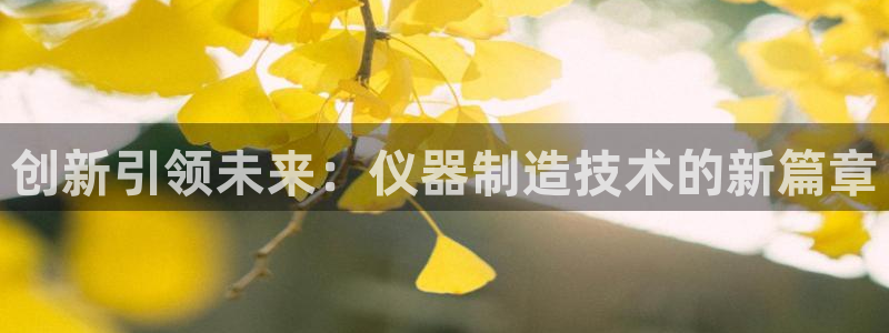 cq9传奇电子下载：创新引领未来：仪器制造技术的新篇章
