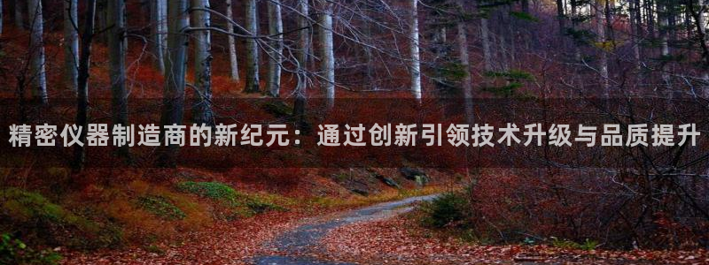 cq9电子游戏公司：精密仪器制造商的新纪元：通过创新引领技术