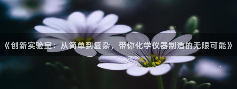 cq9传奇电子跳更高：《创新实验室：从简单到复杂，带你化学仪
