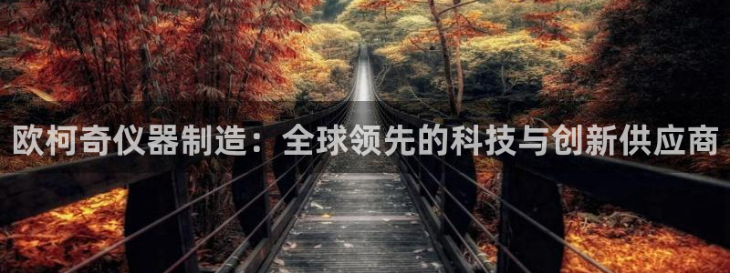 CQ9电子在线登录：欧柯奇仪器制造：全球领先的科技与创新供应