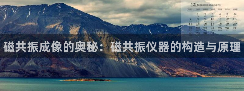 cq9电子妙笔生财试玩：磁共振成像的奥秘：磁共振仪器的构造与