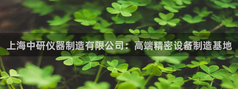 cq9电子送彩金：上海中研仪器制造有限公司：高端精密设备制造
