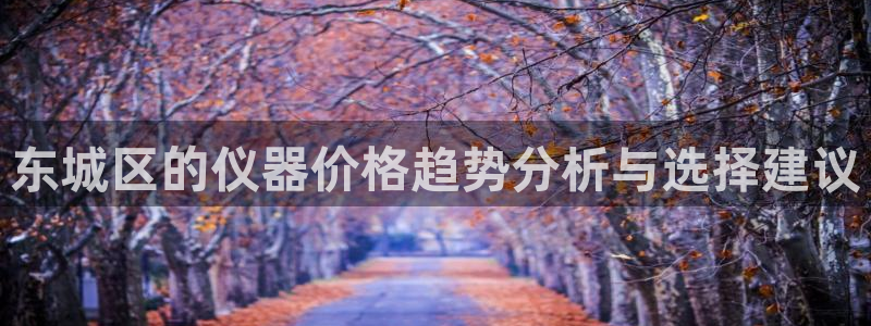 玩转cq9电子游艺：东城区的仪器价格趋势分析与选择建议