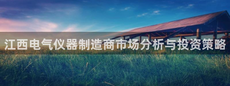cq9电子下载什么软件：江西电气仪器制造商市场分析与投资策略