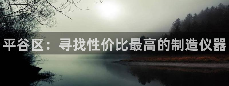 cq9电子黑豹：平谷区：寻找性价比最高的制造仪器