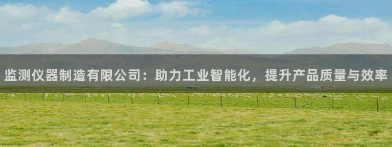 cq9传奇电子试玩6：监测仪器制造有限公司：助力工业智能化，