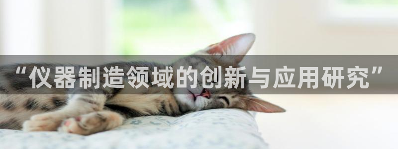 传奇电子CQ9技巧：“仪器制造领域的创新与应用研究”