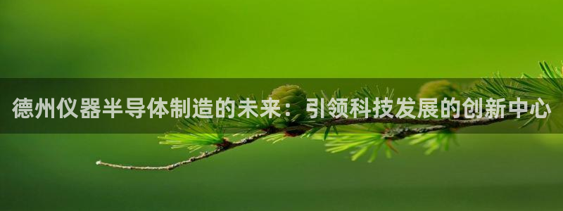 cq9传奇电子试玩平台：德州仪器半导体制造的未来：引领科技发