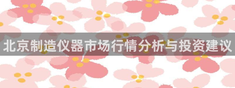 cq9电子接口：北京制造仪器市场行情分析与投资建议
